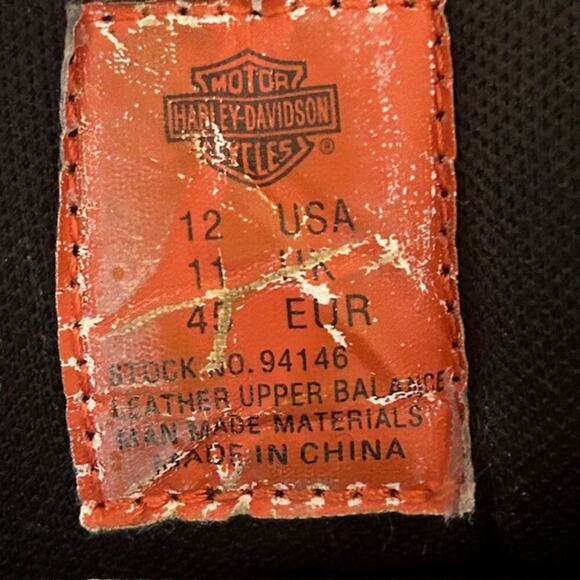 Harley-Davidson Men's Cross Roads II Lace Up Hiker Boots - Size 12 - Black175 - Picture 11 of 11